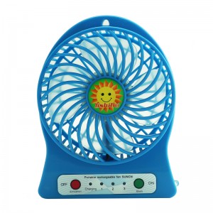 Summer air cooling Lithium Operated Electron Rechargeable Fan Portable Power Bank Fan