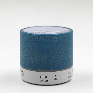 Portable Super Bass Round Small USB Wireless Speaker Mini Led Light Bluetooth Speaker With FM Radio