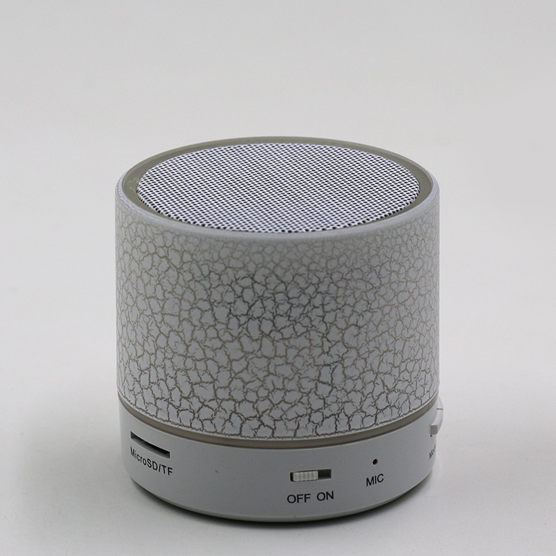 Portable Super Bass Round Small USB Wireless Speaker Mini Led Light Bluetooth Speaker With FM Radio