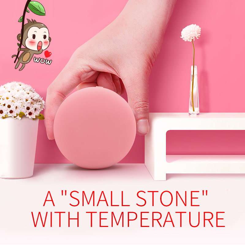 round shape cute design recharge power bank mini portable hand warmer