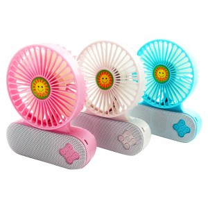 summer cooling mini fan  bluetooth speaker fan  with usb/battery