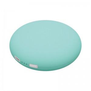 Rechargeable round hand warmer double side heating hand warmer